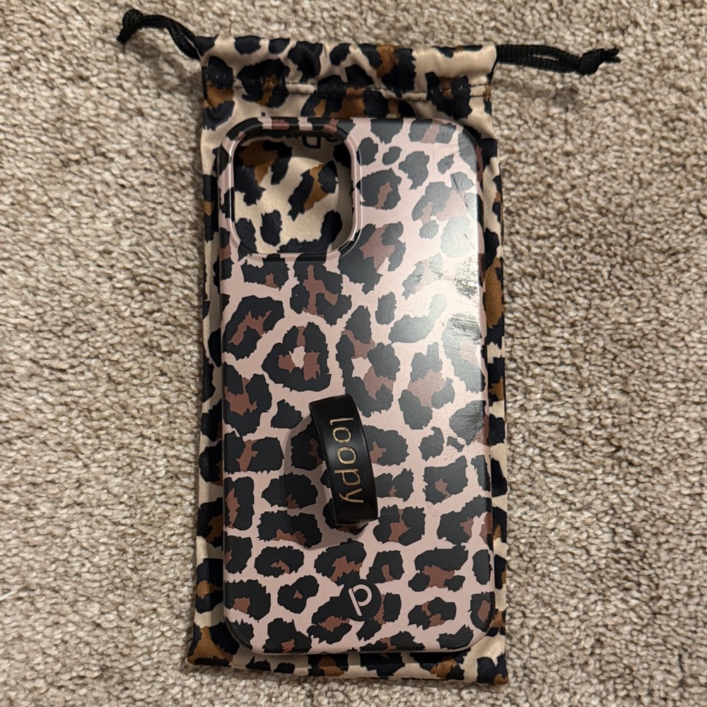 Loopy Case Wild Leopard Phone Cover - iPhone 12 Pro Max Black and Brown